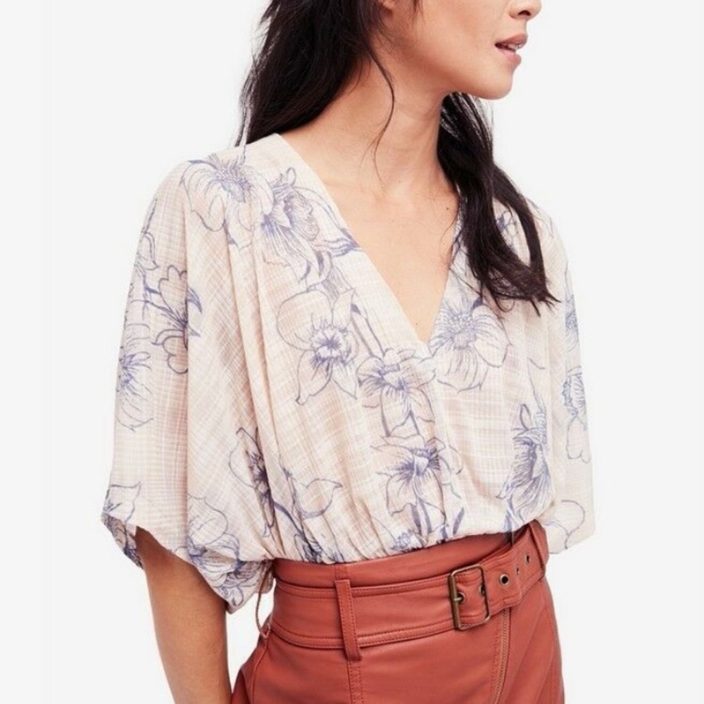Free People One Dance Knit Blouse